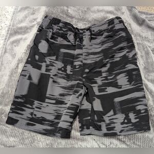 Jordan Boys Black and Gray Swim Shorts Sz: XL